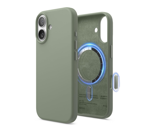 Elago Magsafe Silicon Case do iPhone 17 Khaki Green - 1360440 - zdjęcie